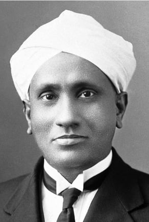 1930 photo of Sir C. V. Raman