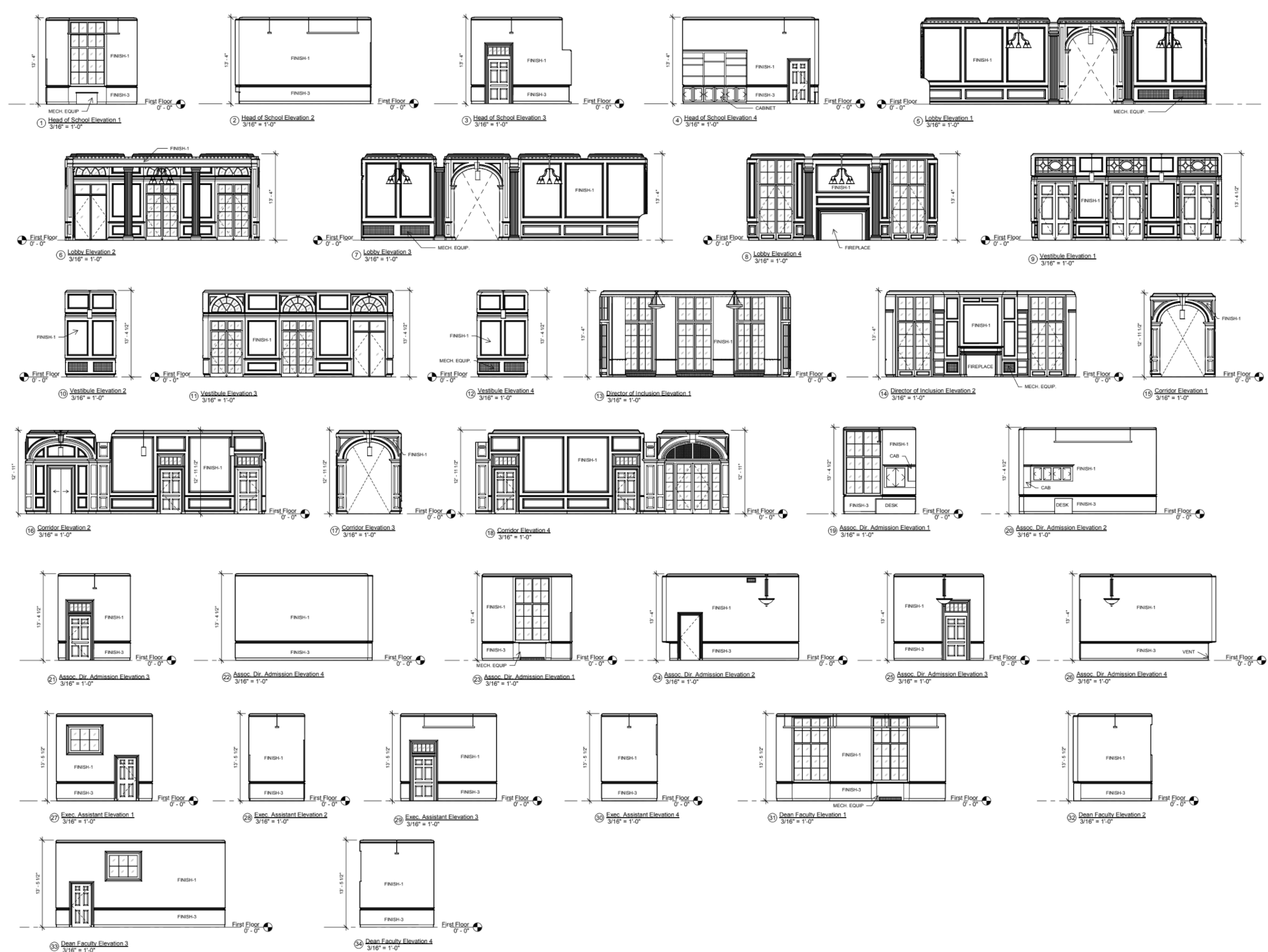 Technical Drawing: Elevations and Sections